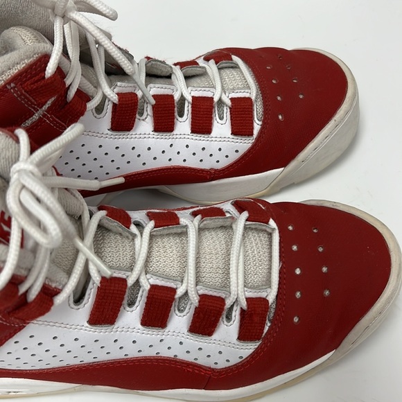 * RARE* Nike Air Darwin OG Dennis Rodman Red & White Sneakers AJ9710-600 Size 9 - Picture 9 of 10